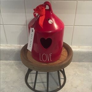NWT Rae Dunn Red Birdhouse